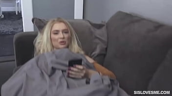 Step brother and sister caught masturbating 