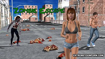 Hot 3D Toon Babe Sucks and Fucks on a Rooftop