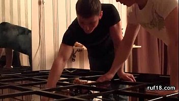 Kinky teen shows off her tight pussy