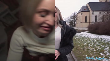 Public Agent Married blonde babe has sex with a stranger with a huge fat cock