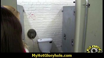 I sneak Black BJ as I fuck husband thrue gloryhole 27