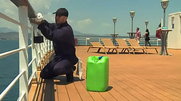 Angell and Her Man Argue on Board the Ship Leading to a Threesome