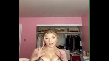 Blonde Girl Undressing And Showing Her Tits