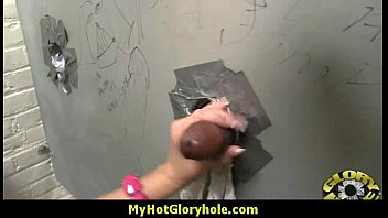 Horny Lady Enjoys Gloryhole Cocksucking Interracial 1