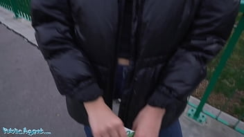 Public Agent Alyssa Bounty Basement After Hitchhiking...