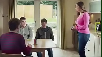 Mom Shows Of Her New Push Up Bra To Her Son's F...