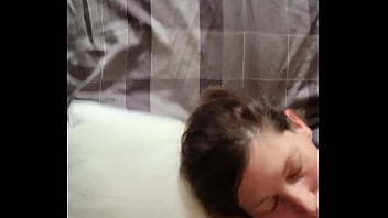 Giving wife huge facial Giving wife huge facial