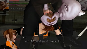 Cute hentai girl Aya having sex with a bat man in the hounds of the blade hentai ryona act game