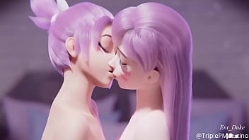 Animated 3D Lesbian Yuri Kissing Hentai Compilation ▶