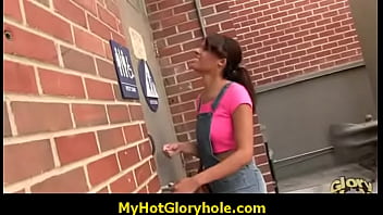 Gloryhole cock blowjob 8