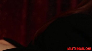 Young girlfriend sucking huge cock