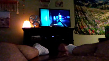 Porn addicted gooner masturbates to gross horror masturbation no cumming...