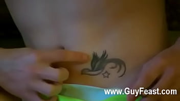 Hot gay sex They kiss, wank together, and Damien swallows William&#039_s