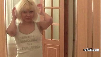 Horny teen enjoys hard cock