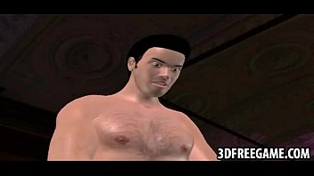 Two hot 3d sluts suck a guys cock in the night club