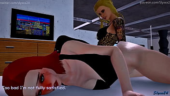 Futa GF Pounding a Milf
