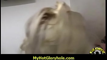 Sexy girl sucking black cock - Gloryhole Blowjob 6