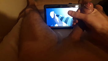 Solo on hentai footjob