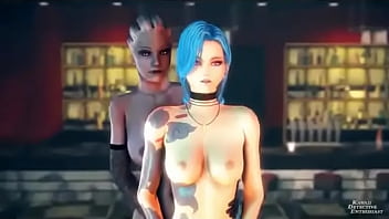 3D (mass effect, league of legends, live is strange) Liara Jinx and Chloe Hot Crossover...