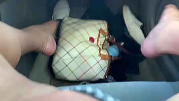 Really horny thick Latina wife fingered in car. (Moaning and cumming)
