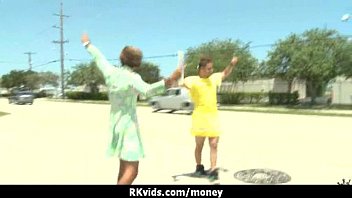 Desperate teen naked in public and fucks to pay rent 11