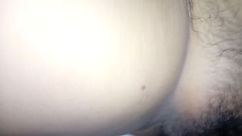 Showing my wife's hairy vagina