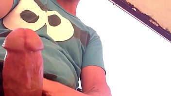 Jerking big cock in public Philadelphia