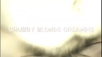 Chubby blonde creampie