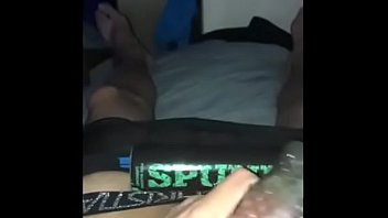 Twink almost caught playing with cock big cum