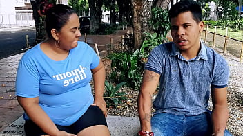 Stepmother looks for her stepson's cock when her husband is not there