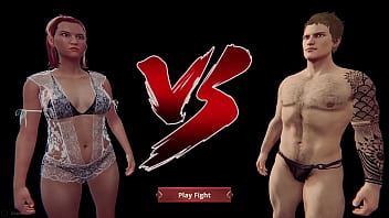 sexfight, femdom, naked fighter 3d, nf3d