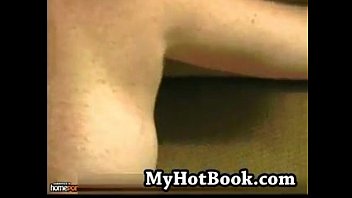 Blindfolded doll plays with dildo and takes his cum