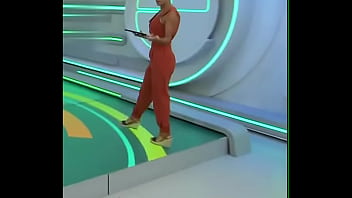 Carol Barcellos - Esporte Espetacular - ela da uma empinada com sua bunda a contraindo deixando os machos com tesão!!!! (04.04.21)