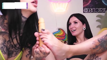 Dildo sexy blowjob footjob...