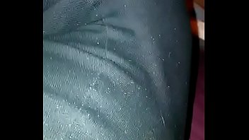 Plaing with my wifes pussy leggings...