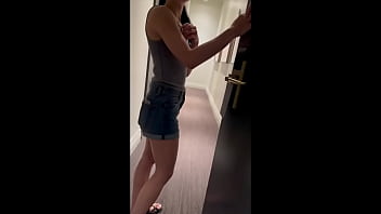 Fay hotel neighbor needs help from stranger and ends up fucking him