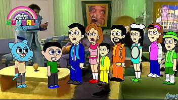 Gumball y Nick Golpean a Los Per ajes de La Familia P. Luche y Castigados...