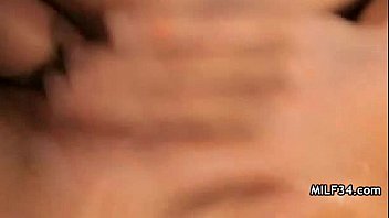 Horny latina milf finds herself some dick