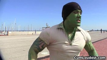 Big guy takes on a cute