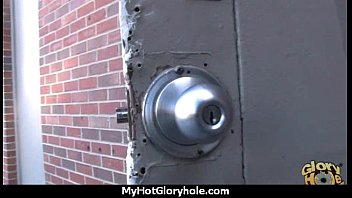 Black babe suck in a gloryhole 5