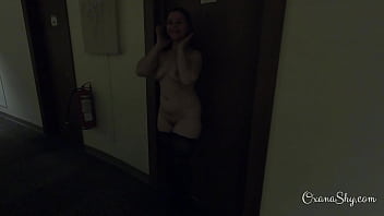 Caught naked in the hotel hallway
