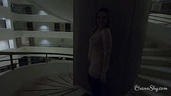 Caught naked in the hotel hallway