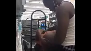 Ghanaian lady and guy fucking doggy style mall and nearly...