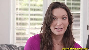 Slutty Brunette DP'D By MONSTER Cocked Strangers - Dogfart