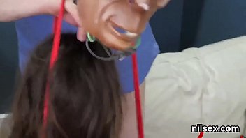 Nasty sweetie was brought in anal nuthouse for painful treatment