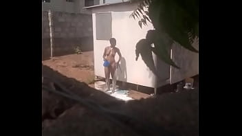 Lashibi girl bathing pt1...