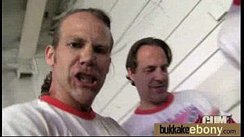 Hot ebony chick love gangbang interracial 26