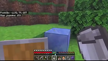 Filha da puta gostoso goza e sem querer se mata no minecraft