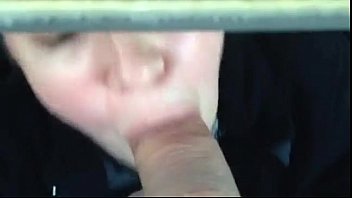 She giving good head from under the table