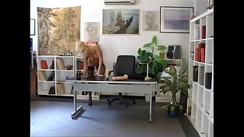 Tight asshole fisting on the table